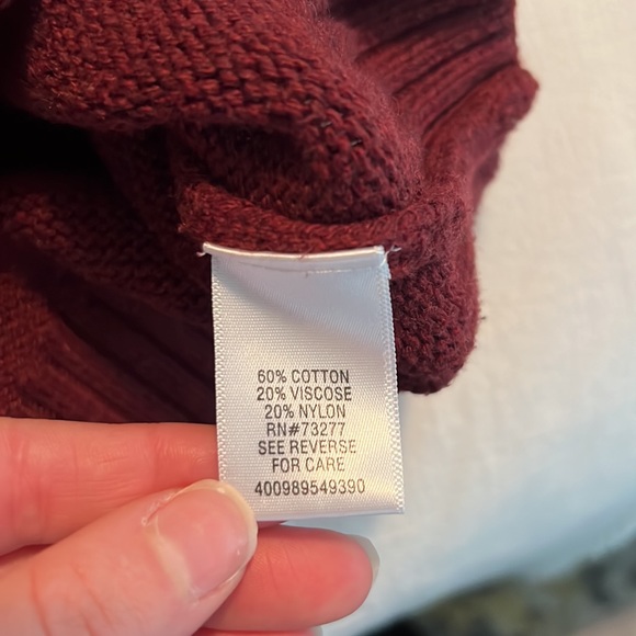 Men’s Croft & Barrow 1/4 Zip Sweater in Maroon Size Small - Picture 5 of 6